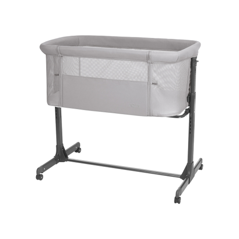 Kikka boo bedside crib noah light grey 2025, , medium-null