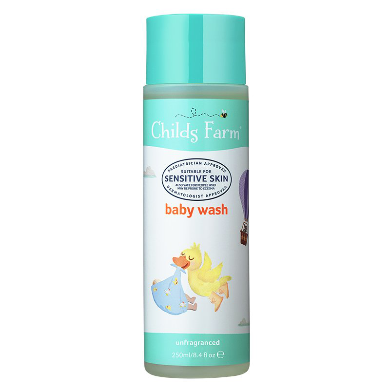 Childs farm baby wash, unfragranced, 250ml, , medium-null