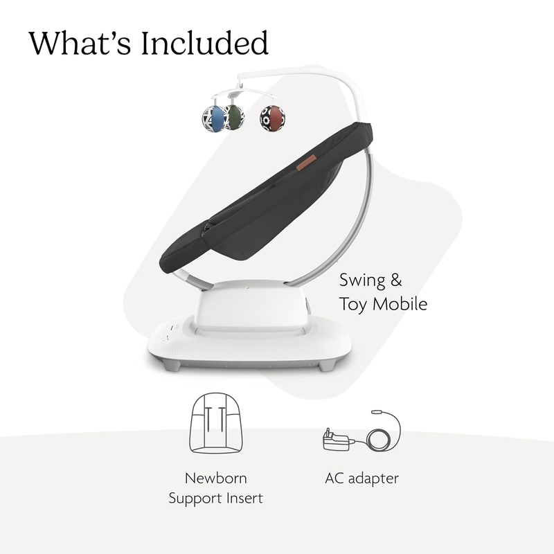 Uppababy mamaroo smart swing - charcoal melange, , medium-null