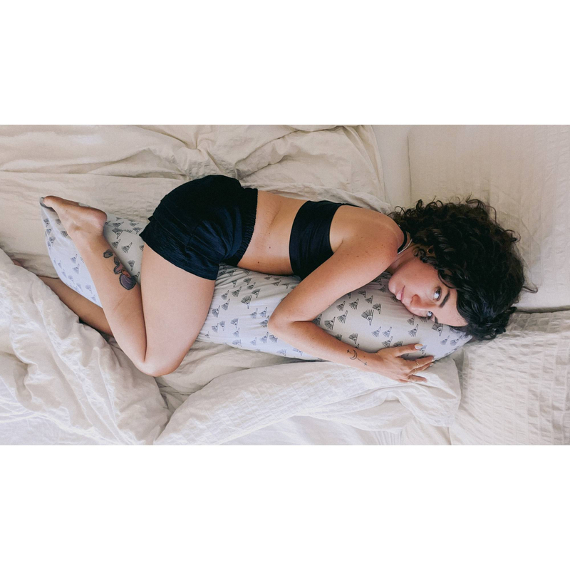 Simply good pregnancy pillow - grey hedgehogs, , medium-null