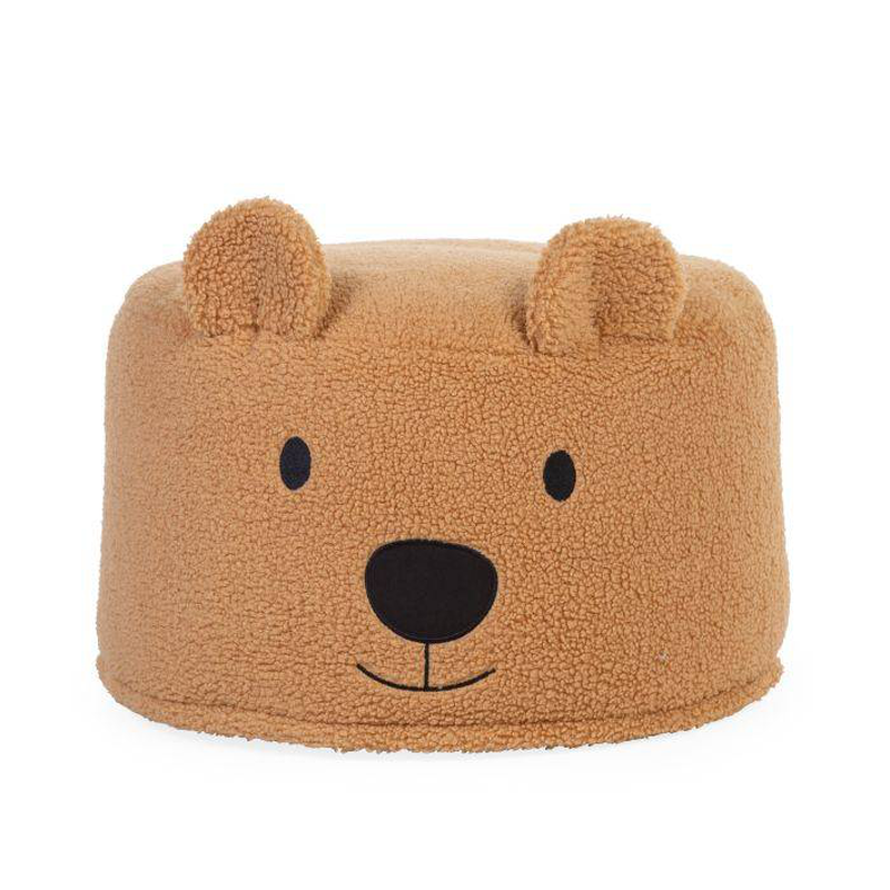 Childhome teddy bear pouf 40cm - teddy beige, , medium-null