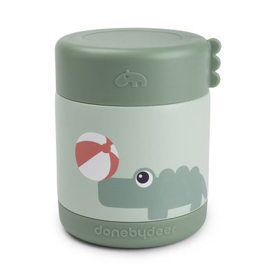 Done by deer thermo food jar 300ml playground - green, , medium