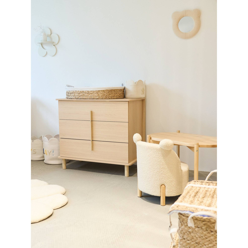 Childhome nordica dresser + changing unit - natural, , medium-null