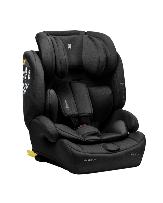 Kikka boo car seat i-bronn i-size 76-150cm black, , medium-null