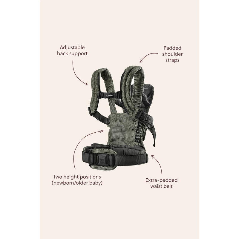 Babybjorn carrier harmony - mesh dusty pink, , medium-null
