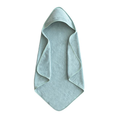 Mushie hooded towel sea mist, , medium