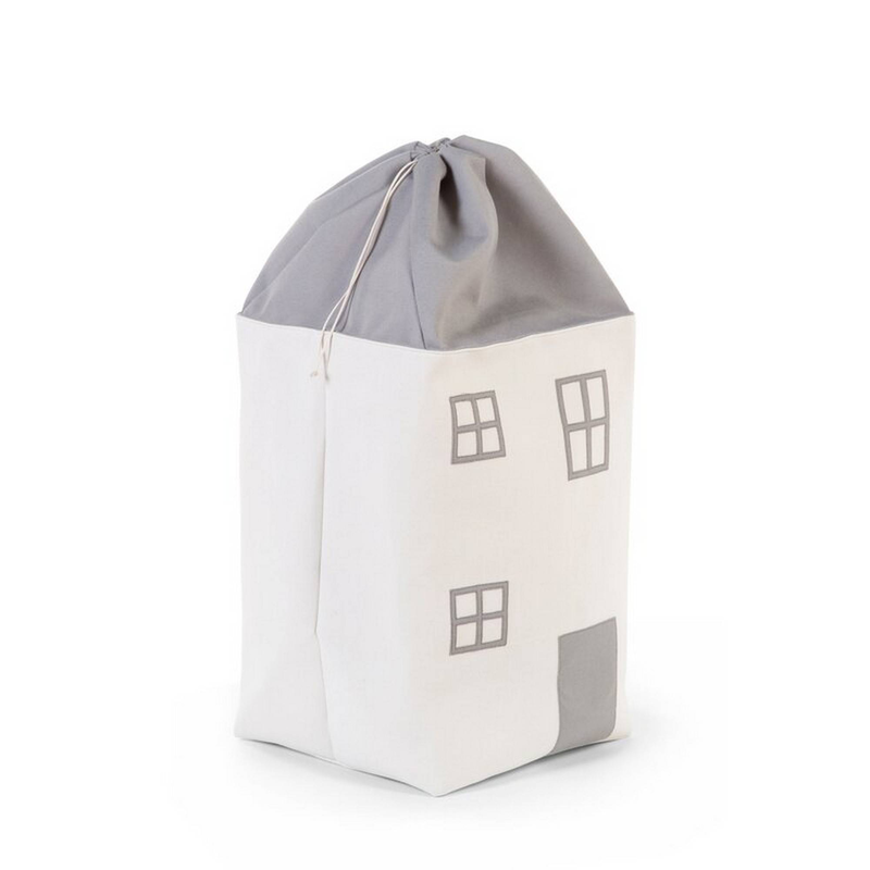Childhome toy box house - grey offwhite, , medium-null