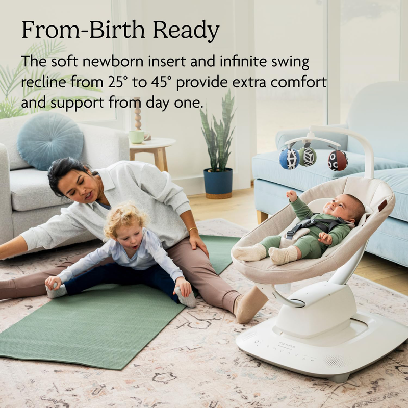 Uppababy mamaroo smart swing - grey melange, , medium-null