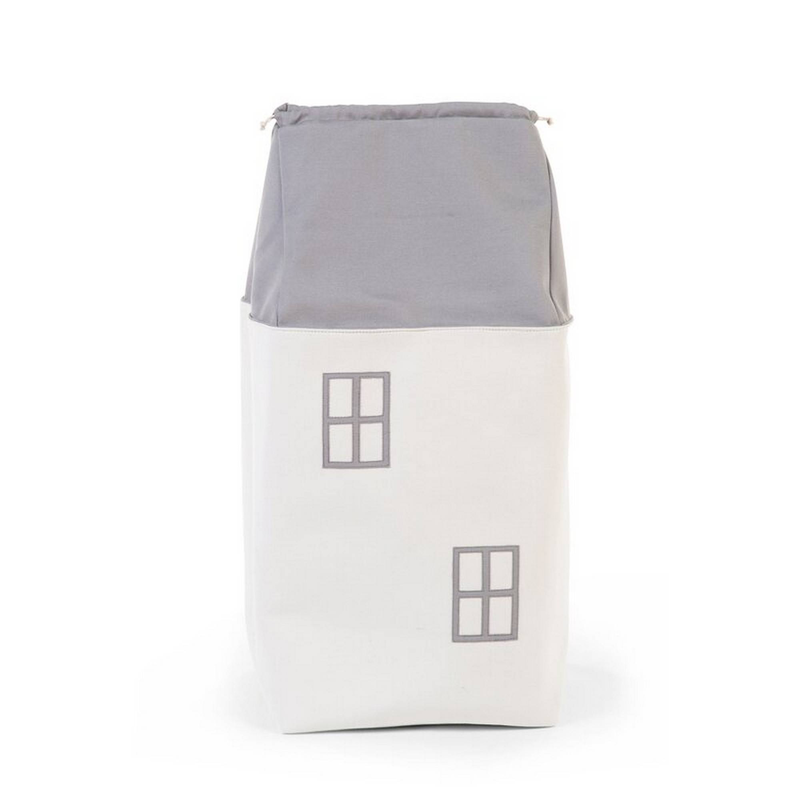 Childhome toy box house - grey offwhite, , medium-null