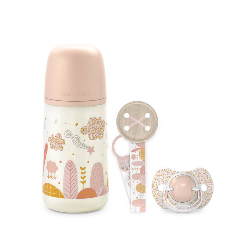 Suavinex dreams bottle set 270ml - pink, , medium-null