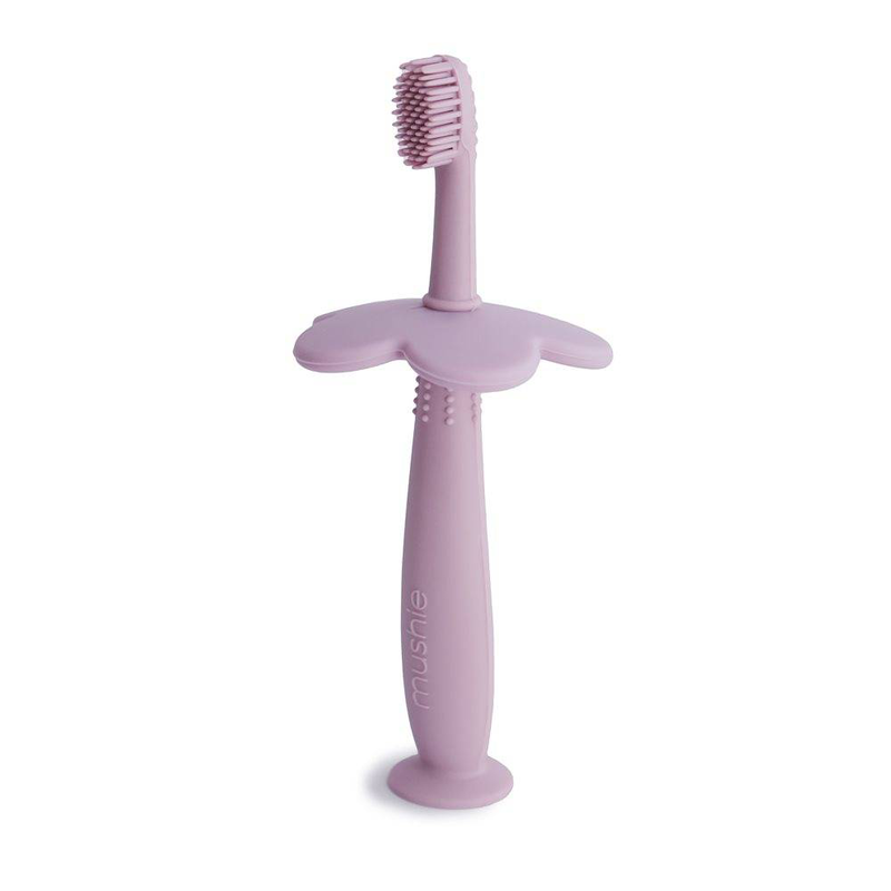 Mushie flower training toothbrush soft lilac, , medium-null