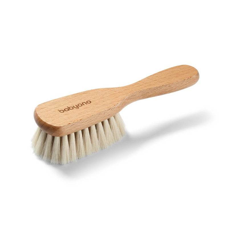 Babyono baby brush with natural bristles, , medium-null