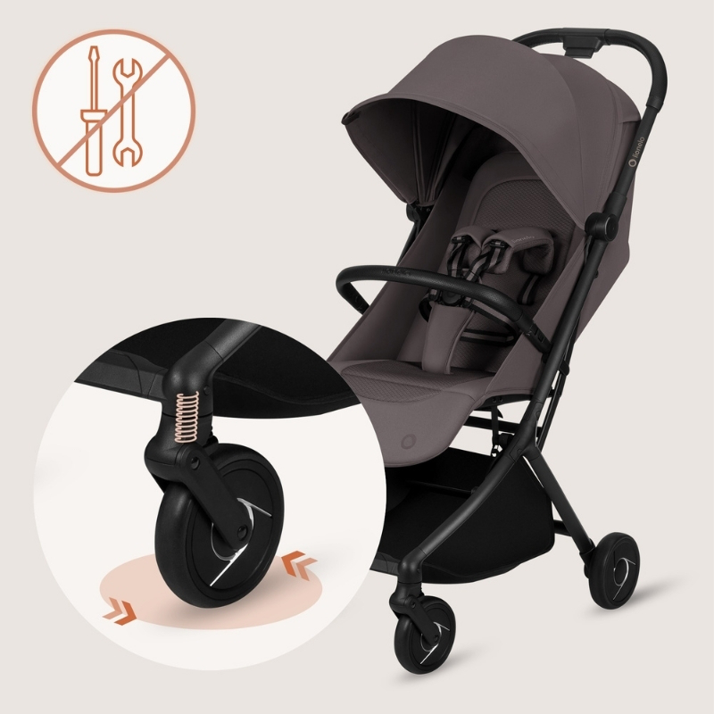 Sia beige taupe stroller-null