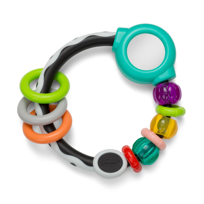 Infantino shake & spin rattle ring, , medium