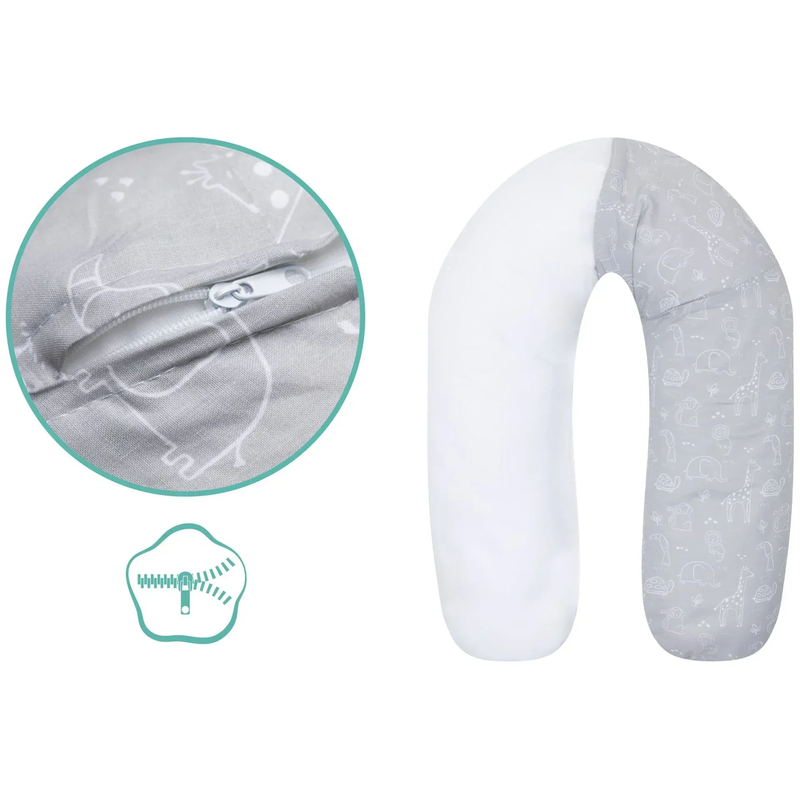 Fillikid nursing pillow - safari grey, , medium-null