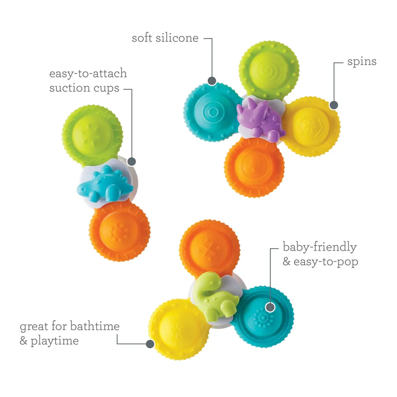 Infantino silicone bath pop spinners, , medium-null