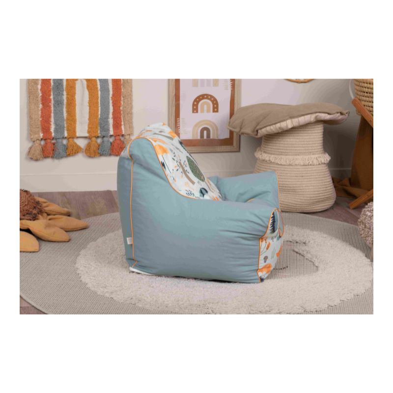 Bean bag chair - fox and hedgehogs, , medium-null
