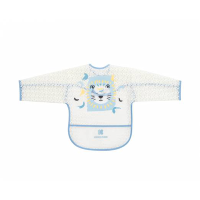 Kikka boo eva long sleeve bib arty blue, , medium