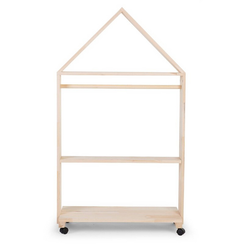 Childhome open house cabinet 80x135 + wheels - natural, , medium-null
