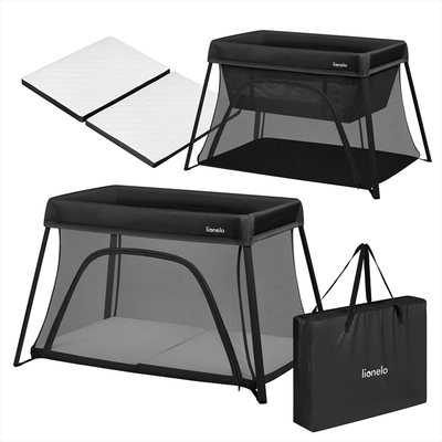 Alice black travel crib 3 in 1, , medium