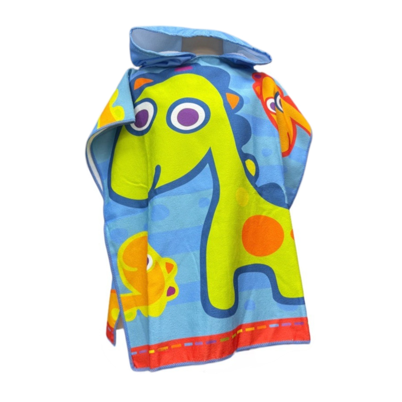 Microfiber printed towel poncho #p2404-null