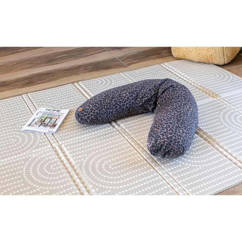 Beaba big flopsy nursing pillow - jersey leopard, , medium-null