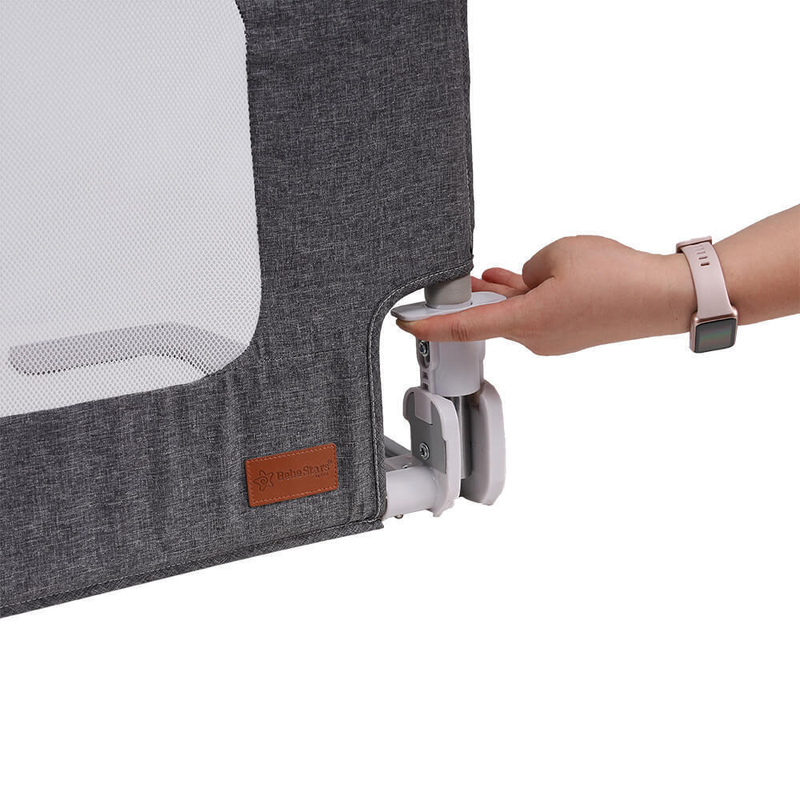 Bebe stars foldable fabric bed rail 102cm, , medium-null