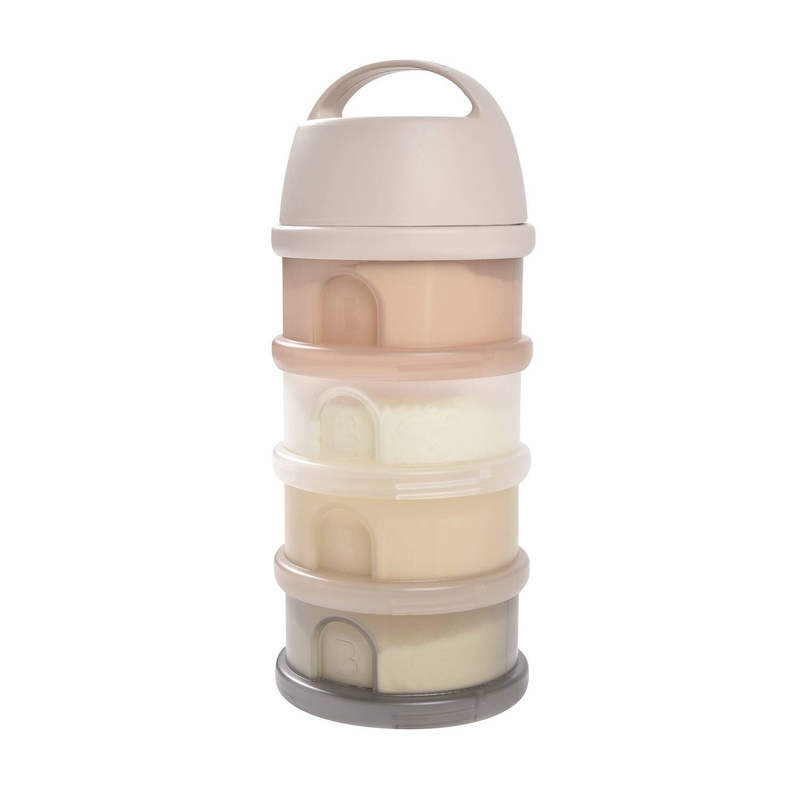 Beaba milk container 4 compartments - translucent clay, , medium-null