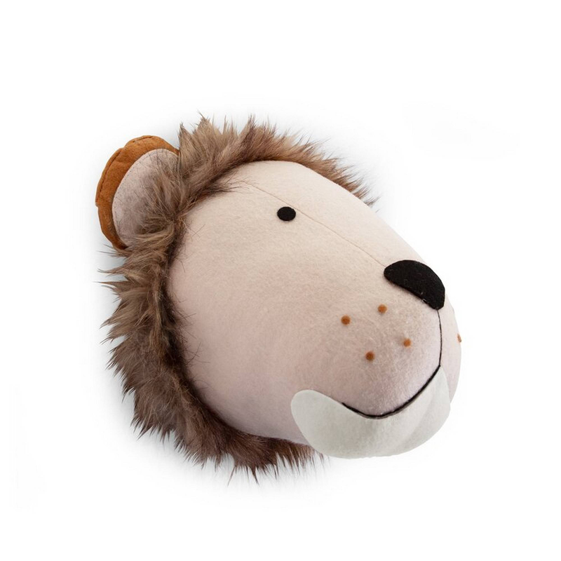 Childhome head wall deco - felt lion, , medium-null