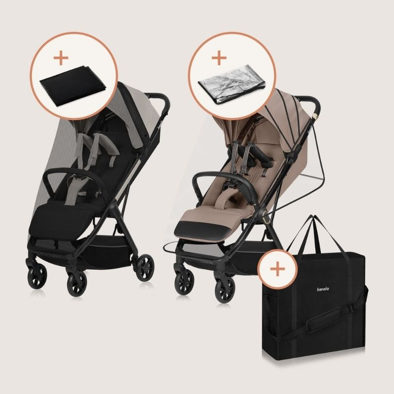 Julie Air beige sand stroller, , medium-null