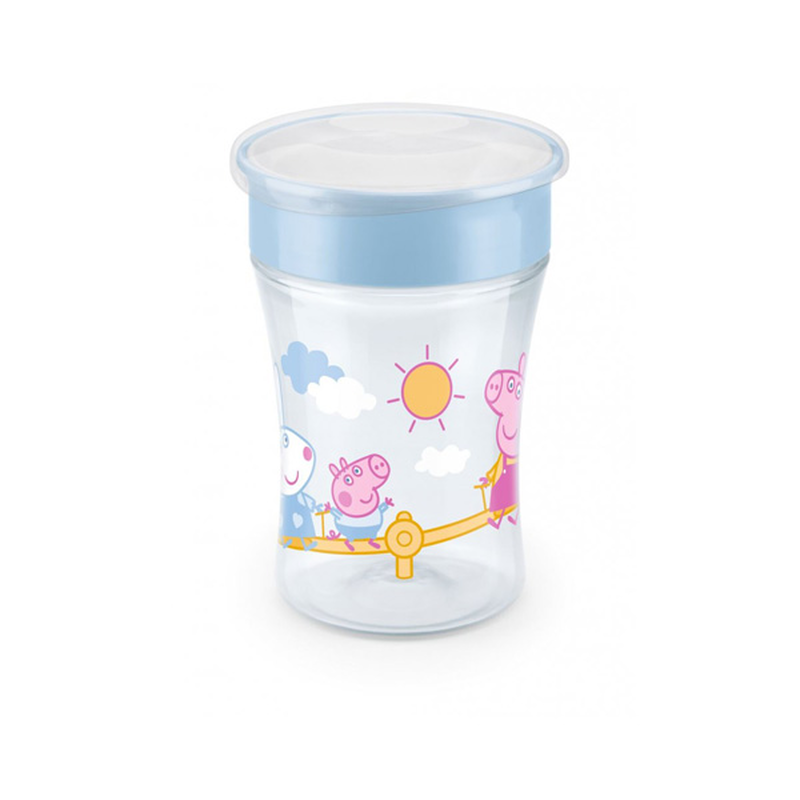 Nuk peppa pig magic cup &epsilon;&kappa;&pi;&alpha;&iota;&delta;&epsilon;&upsilon;&tau;&iota;&kappa;ό &kappa;ύ&pi;&epsilon;&lambda;&lambda;&omicron; 360&deg; 8m+ 230ml 1&tau;&mu;&chi;-null