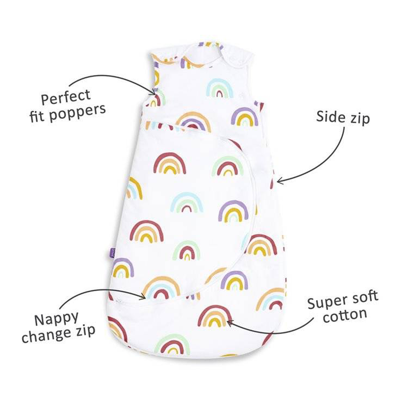 Snuz sleeping bag 1 tog 6-18 - rainbow, , medium-null