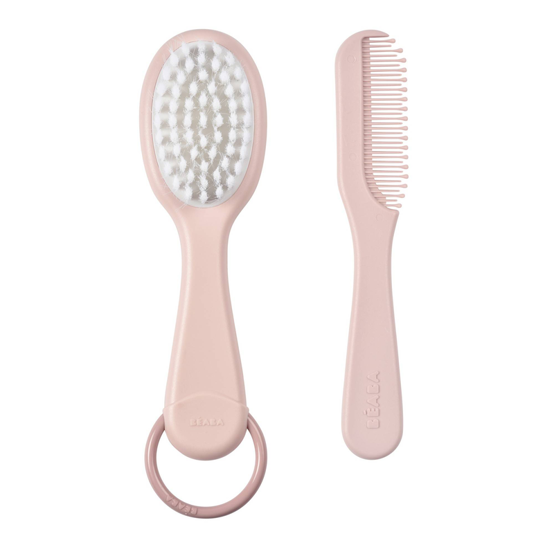 Beaba brush & comb - old pink, , medium-null