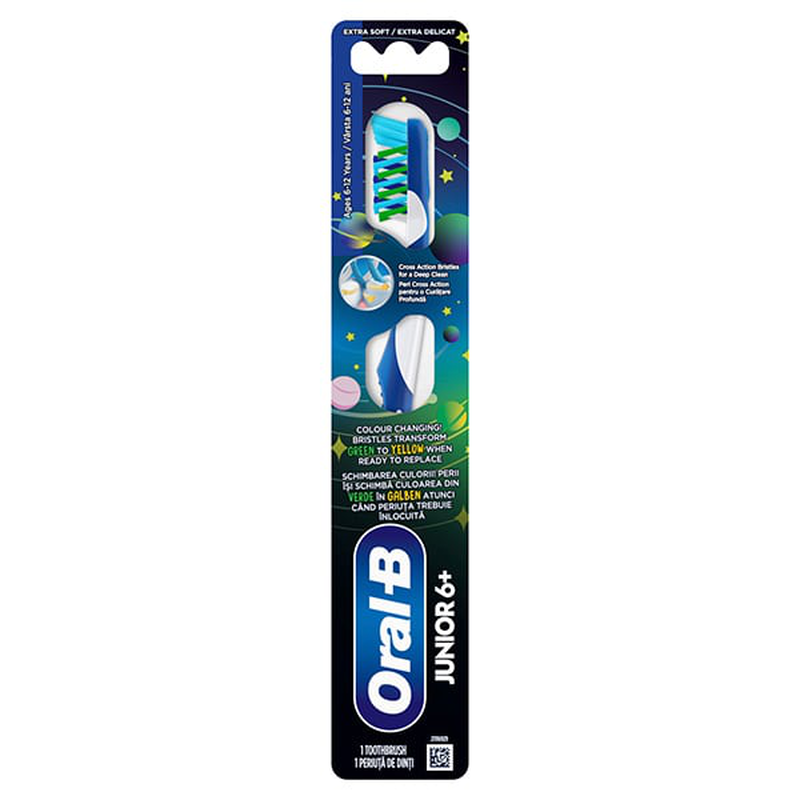 Oral-b | junior extra soft &pi;&alpha;&iota;&delta;&iota;&kappa;ή &omicron;&delta;&omicron;&nu;&tau;ό&beta;&omicron;&upsilon;&rho;&tau;&sigma;&alpha; &gamma;&iota;&alpha; 6+ &chi;&rho;&omicron;&nu;ώ&nu; | 1&tau;&epsilon;&mu;, , medium-null