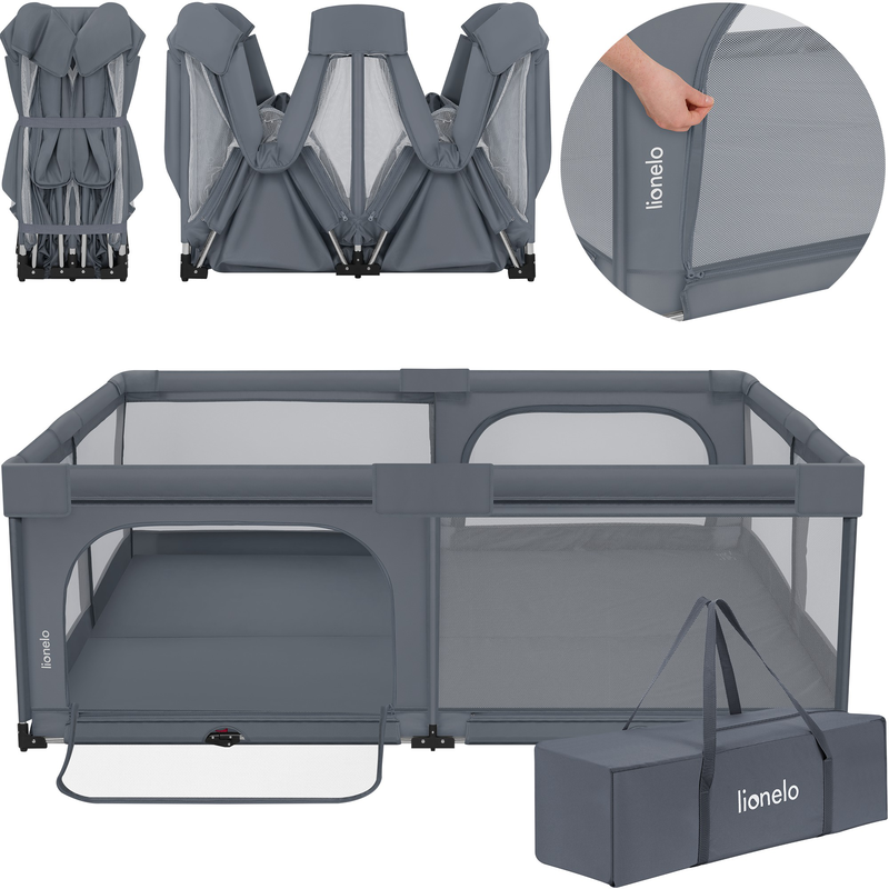 Florence easy fold grey graphite playpen 150*180cm-null
