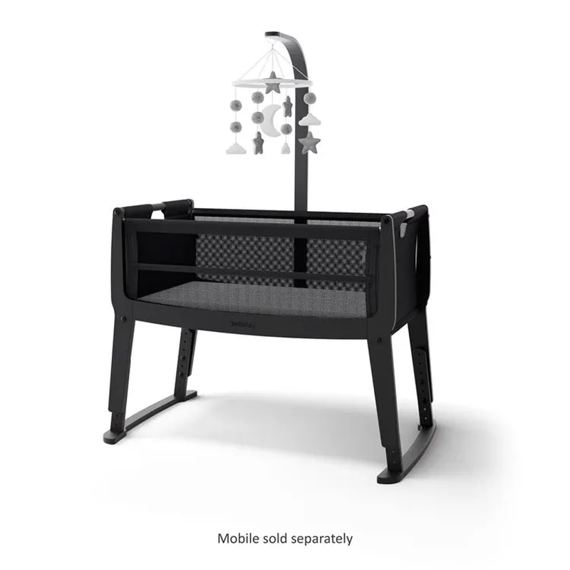Snuzpod studio bedside crib - brooklyn graphite, , medium-null