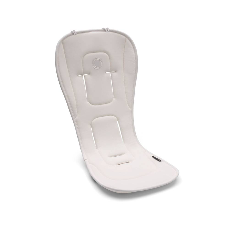 Bugaboo dual comfort seat liner - fresh white, , medium-null