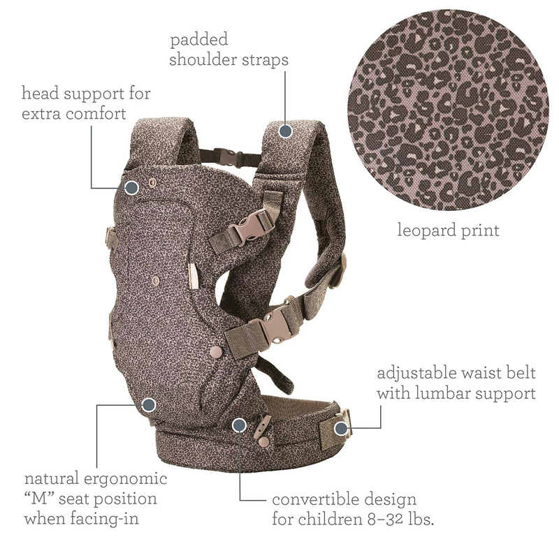 Infantino carrier convertible flip advance 4in1 - leopard, , medium-null