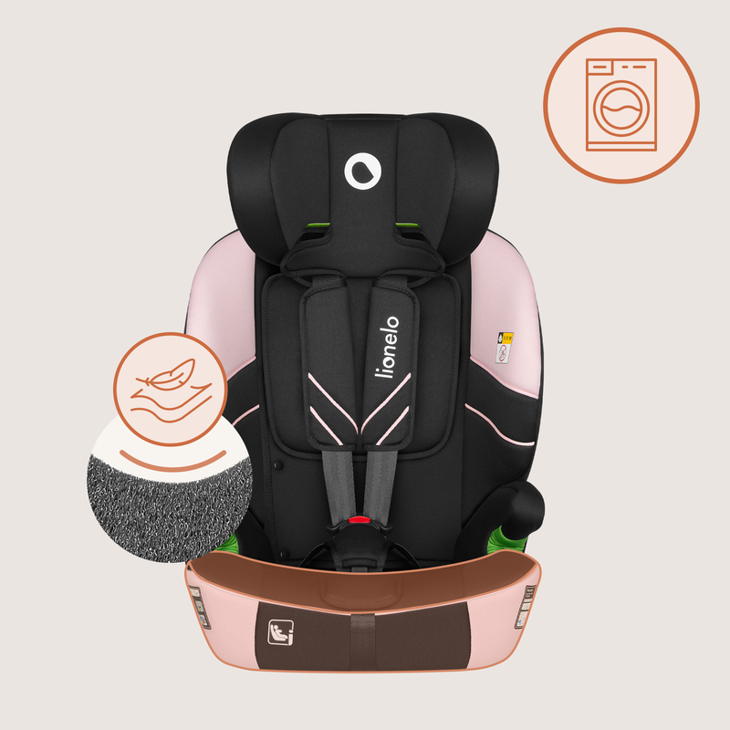 Levi fix isofix i-size 76-150cm pink baby car seat-null