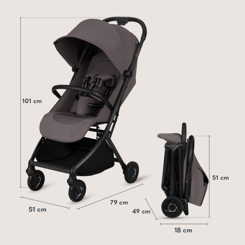 Sia beige taupe stroller-null