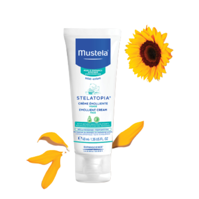 Mustela stelatopia emollient face cream 40ml, , medium-null