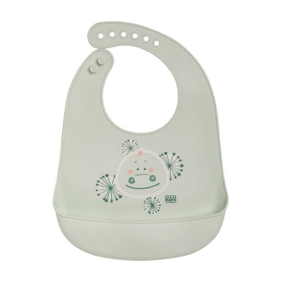 Saro silicone bib "jungle party" green, , medium
