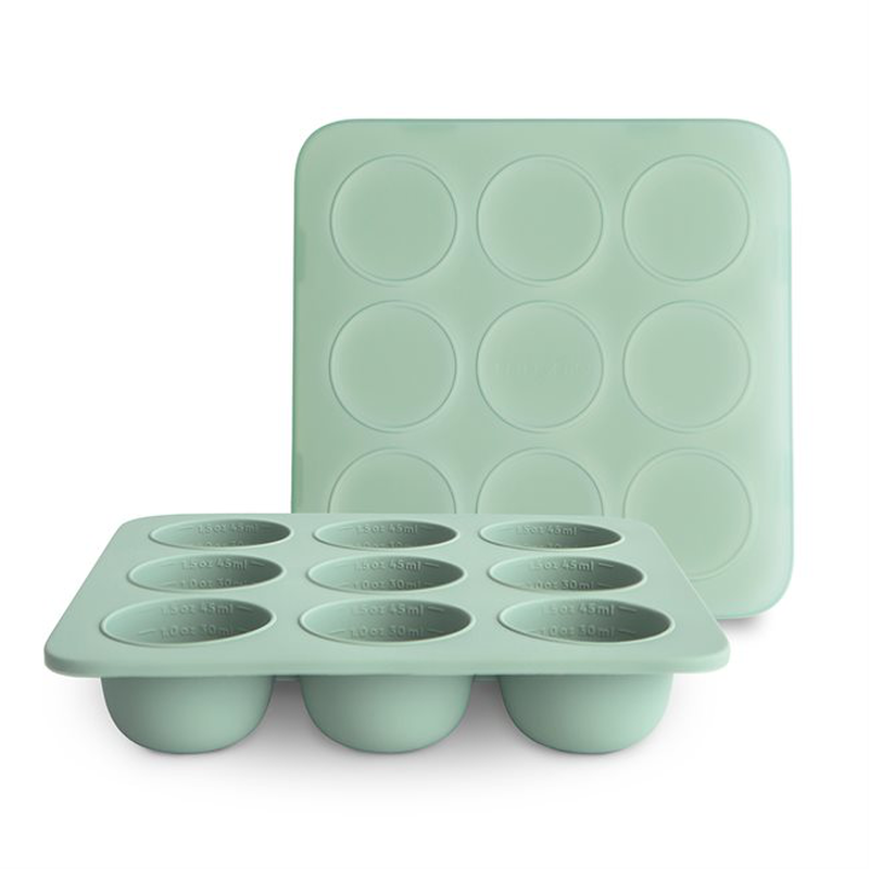 Mushie baby food freezer tray cambridge blue, , medium-null