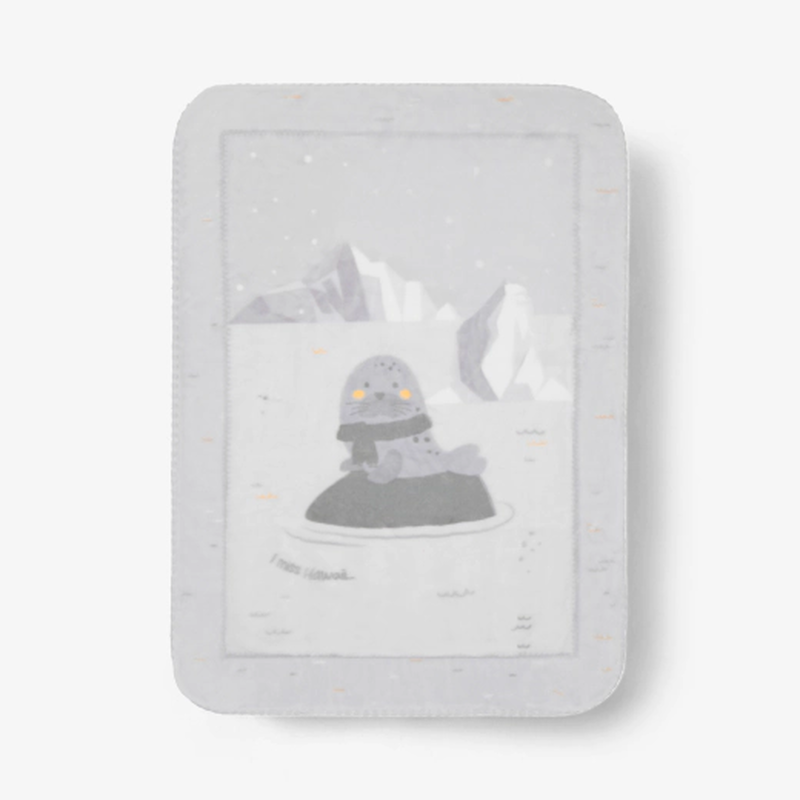 Kikkaboo super soft blanket 110/140 seally me, , medium-null