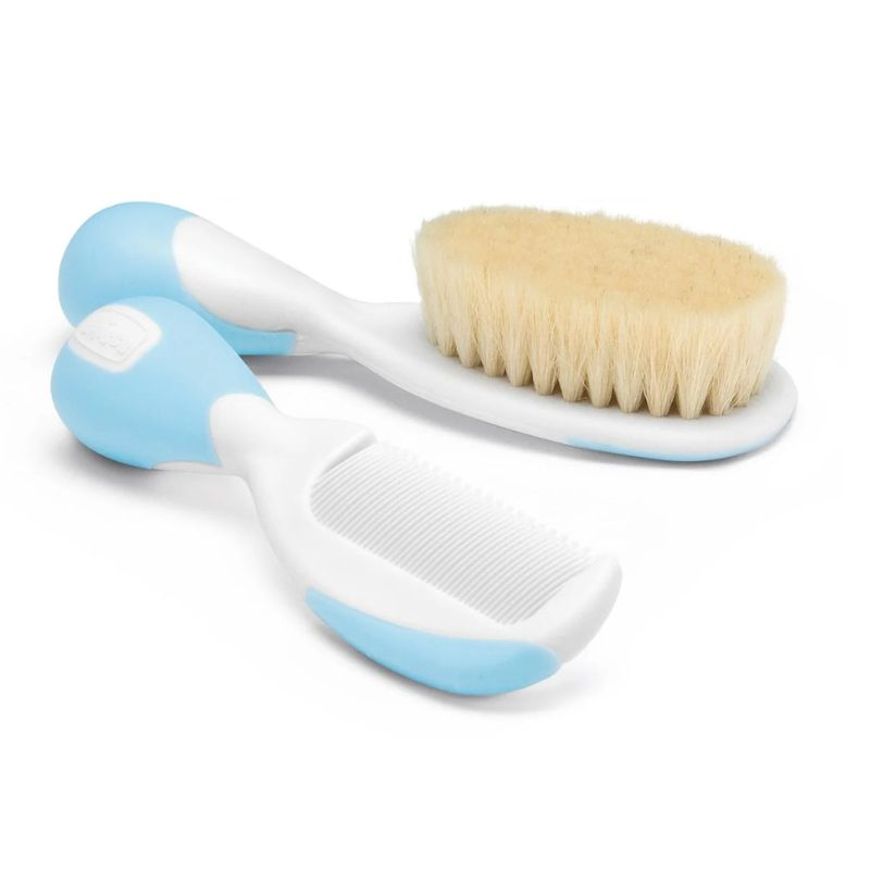 Chicco brush-comb safe natural hair blue h03-06569-20, , medium-null