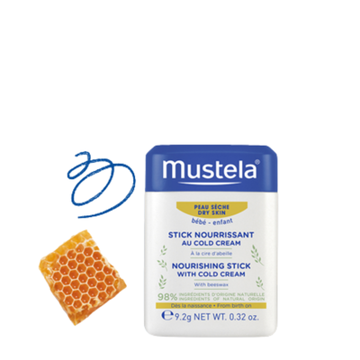 Mustela nourishing stick with cold cream 9.2g, , medium