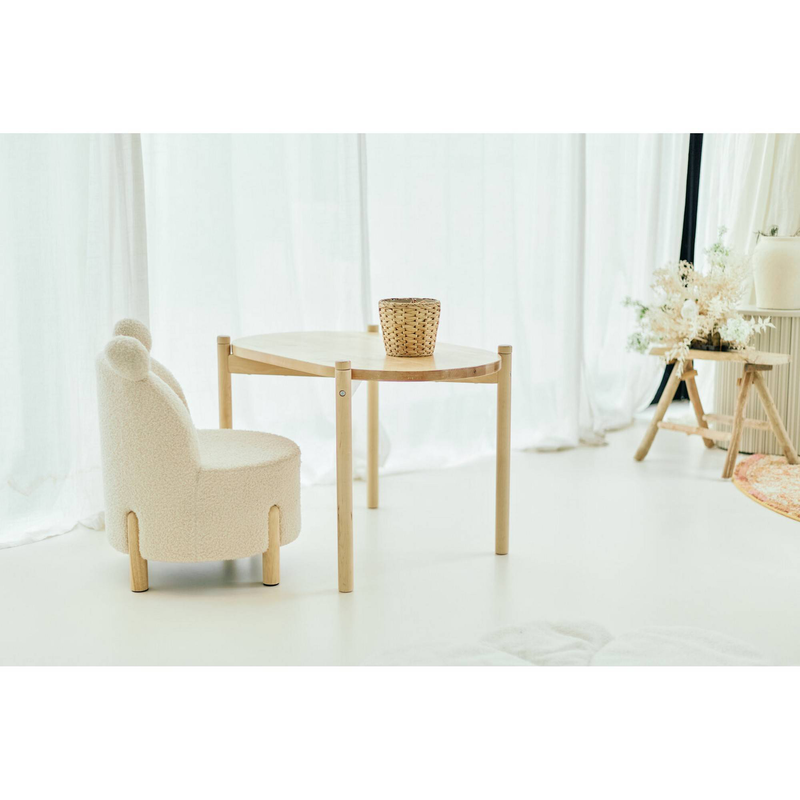 Childhome kids chair - teddy/ecru natural, , medium-null