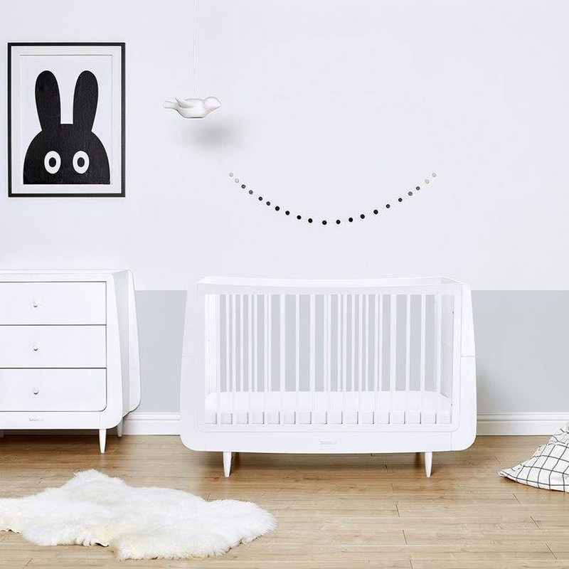 Snuzkot skandi bed - white, , medium-null