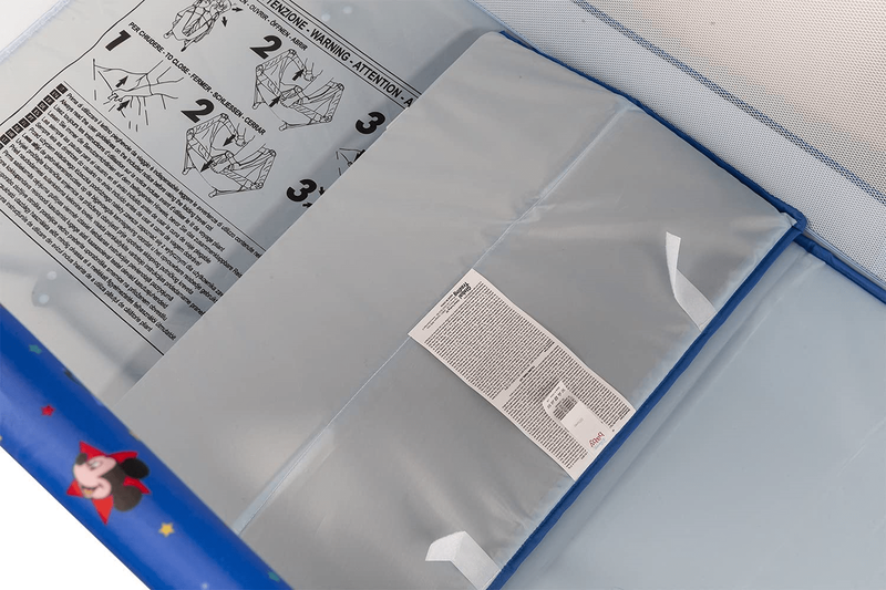 Mickey mouse folding travel cot, , medium-null