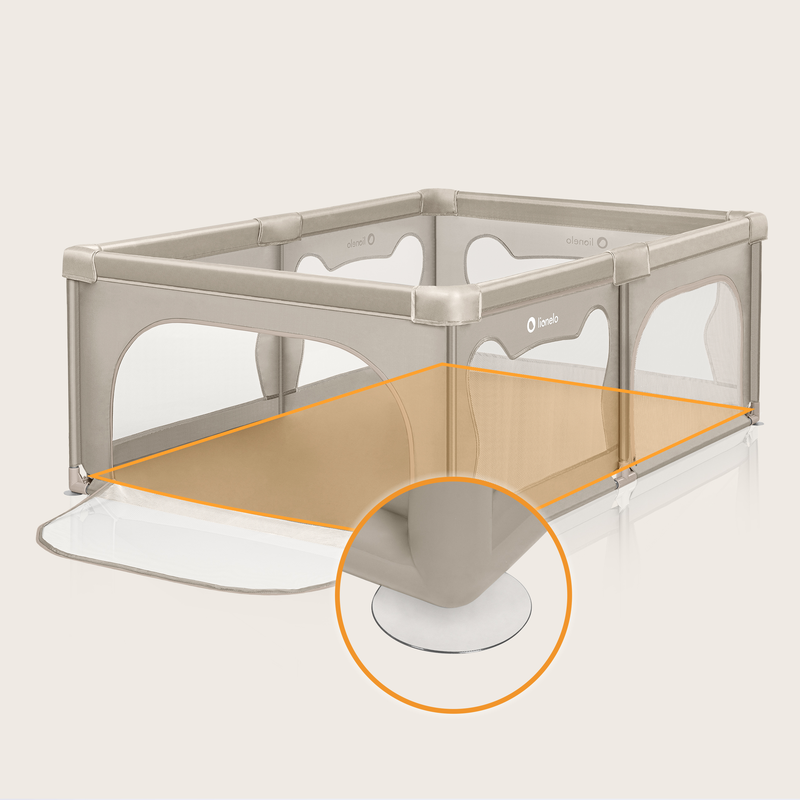 Willow beige sand playpen, , medium-null